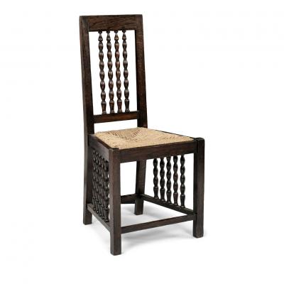 Early Modern Jugendstil Side Chair by Heinrich Vogeler circa 1910