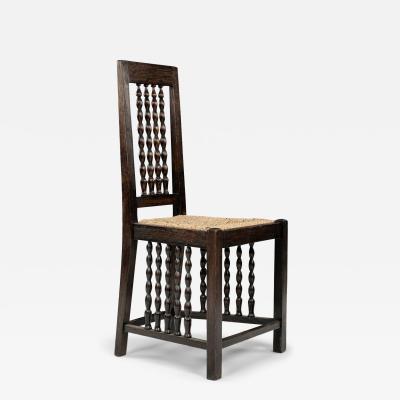 Early Modern Jugendstil Side Chair by Heinrich Vogeler circa 1910