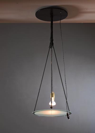 Early Modernist Dutch glass pendant