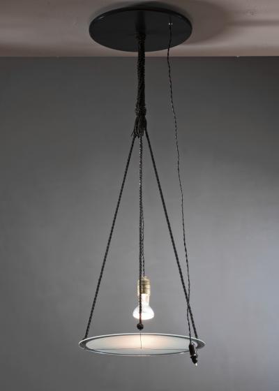 Early Modernist Dutch glass pendant