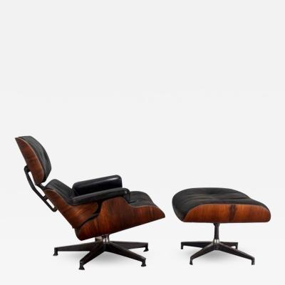 Early Rosewood Eames 670 Lounge Chair 671 Ottoman 1960