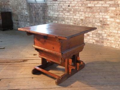 Early Rustic Swiss Pine Table