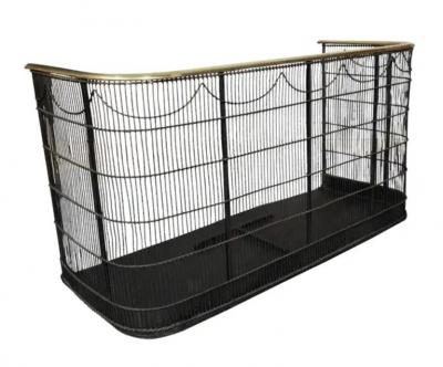 Early Victorian Brass And Wrought Iron Fireplace Screen