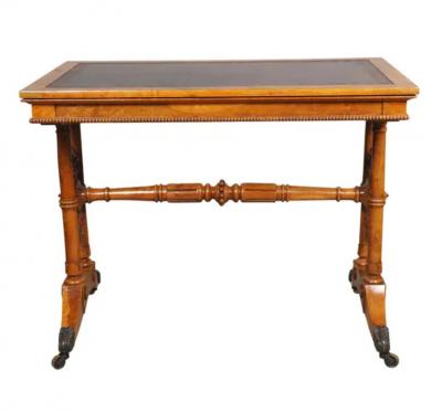 Early Victorian Burr Elm Writing Table