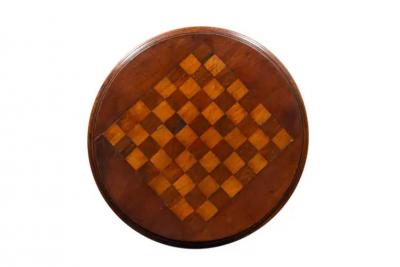 Early Victorian Mahogany Candle Riser In The Form Of A Games Table
