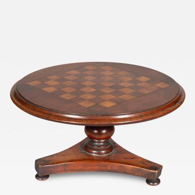 Early Victorian Mahogany Candle Riser In The Form Of A Games Table