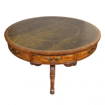 Early Victorian Mahogany Drum Table