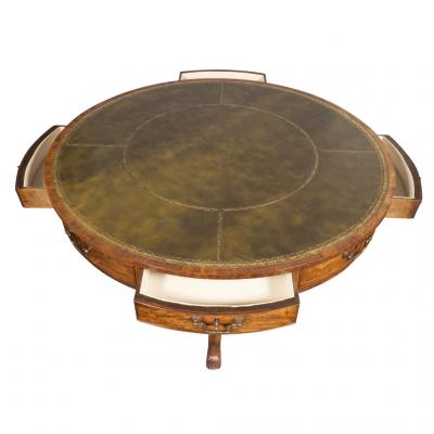 Early Victorian Mahogany Drum Table