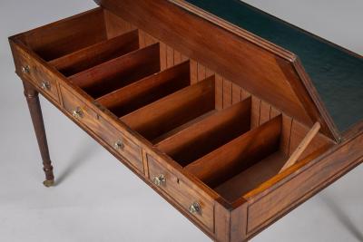 Early Victorian Mahogany Flip Top Writing Table