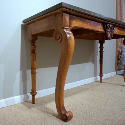 Early Victorian Marble Top Console Table