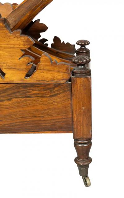 Early Victorian Rosewood Canterbury