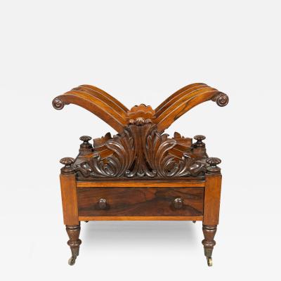 Early Victorian Rosewood Canterbury