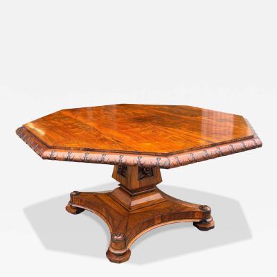 Early Victorian Rosewood Center Table