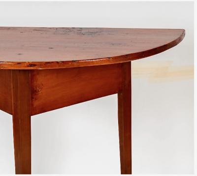 Early to Mid 19th c Shaker Attributed Demi Lune Table