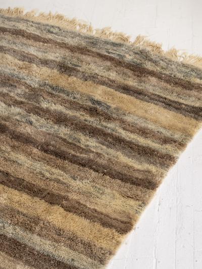 Earth Tone Stripe Moroccan Wool Rug