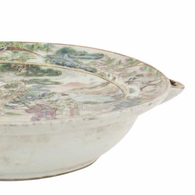 East Asian Porcelain Warming Bowl
