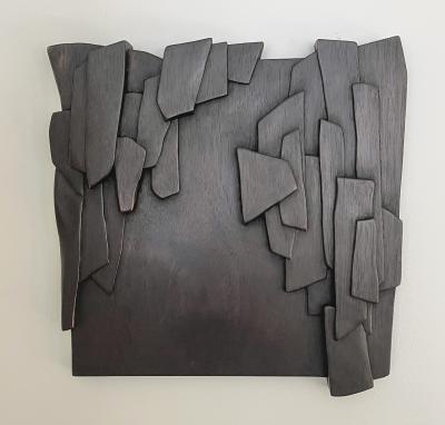 Eben Blaney Aggregate Wall Sculpture in Mahogany