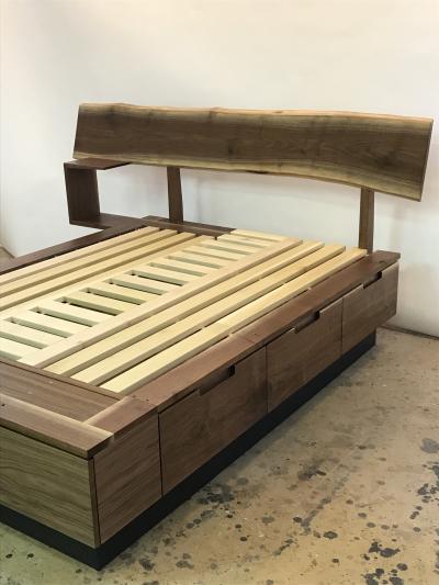 Eben Blaney Custom Queen Bed with Storage