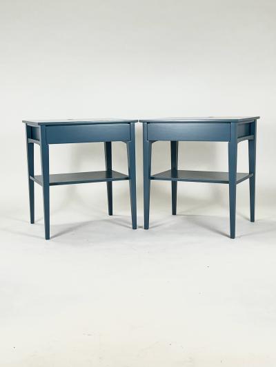 Eben Blaney Niti Night Stands in Custom Blue Lacquer
