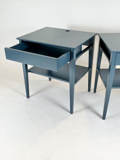 Eben Blaney Niti Night Stands in Custom Blue Lacquer