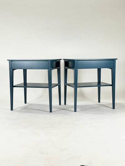 Eben Blaney Niti Night Stands in Custom Blue Lacquer