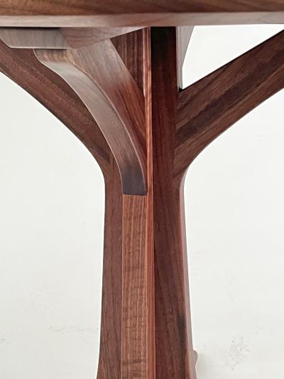 Eben Blaney Organic Round Dining Table in Walnut