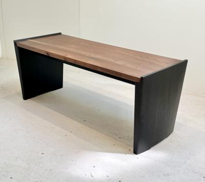 Eben Blaney Parenthetical Bench in Walnut and Mahogany