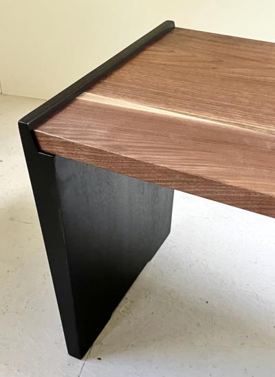 Eben Blaney Parenthetical Bench in Walnut and Mahogany