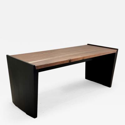 Eben Blaney Parenthetical Bench in Walnut and Mahogany