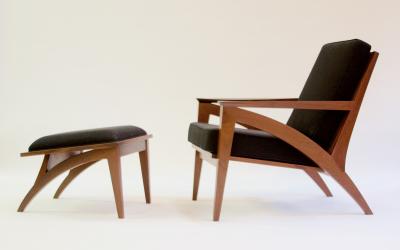 Eben Blaney Wise Lounge Chair Ottoman