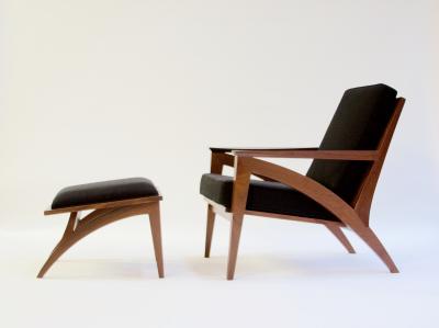 Eben Blaney Wise Lounge Chair Ottoman