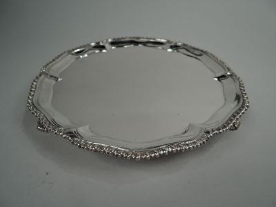 Ebenezer Coker Ebenezer Coker English Georgian Sterling Silver Salver 1769