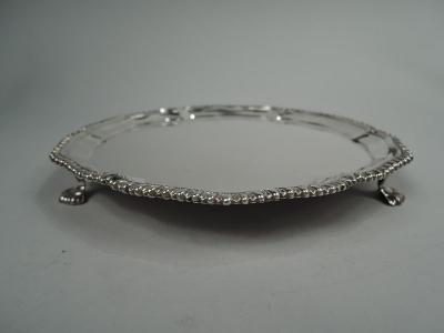 Ebenezer Coker Ebenezer Coker English Georgian Sterling Silver Salver 1769