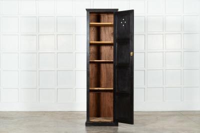 Ebonised English Pine Locker Cabinet