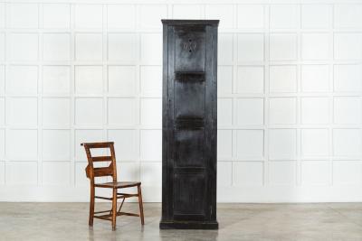 Ebonised English Pine Locker Cabinet