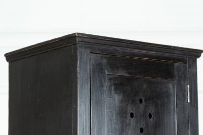 Ebonised English Pine Locker Cabinet
