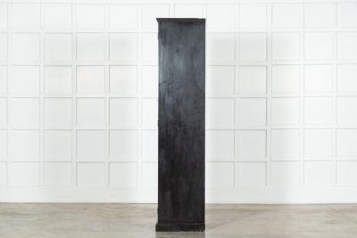 Ebonised English Pine Locker Cabinet