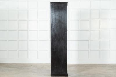 Ebonised English Pine Locker Cabinet