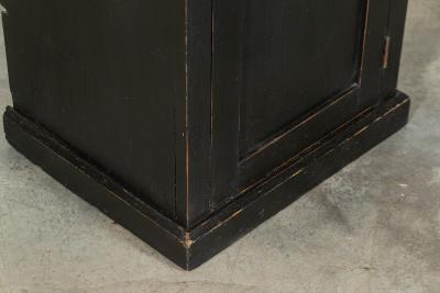 Ebonised English Pine Locker Cabinet