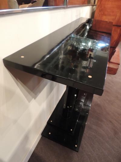 Ebonized Art Deco Console with Ivoroid Inlay