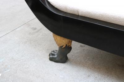 Ebonized Empire Recamiere Austria 1800s