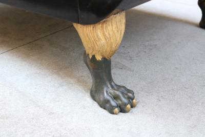 Ebonized Empire Recamiere Austria 1800s