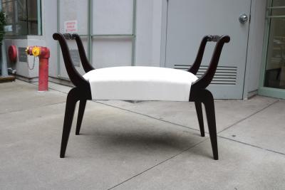 Ebonized Italian Mid Century Bench