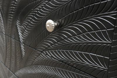 Ebonized Italian Modernist Chest of Drawers