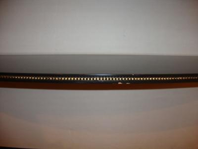 Ebonized Marble Top Server or Sofa Table Attributed to Jansen