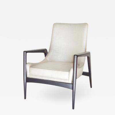 Ebonized Mid Century Lounge Chair