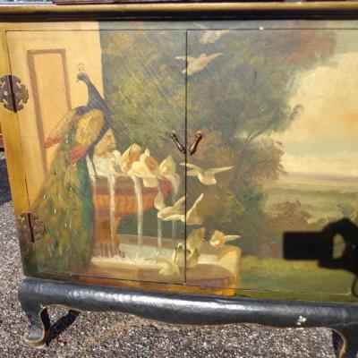 Ebonized Painted Cabinet