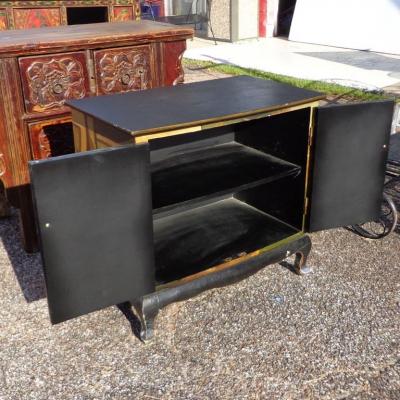 Ebonized Painted Cabinet