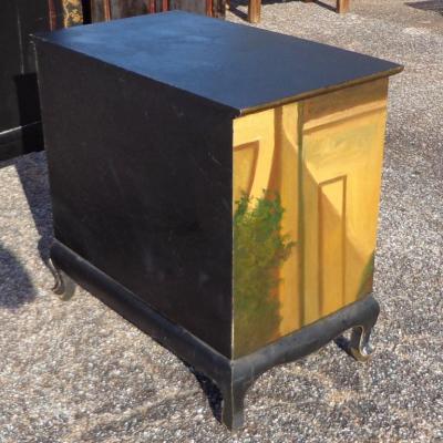 Ebonized Painted Cabinet