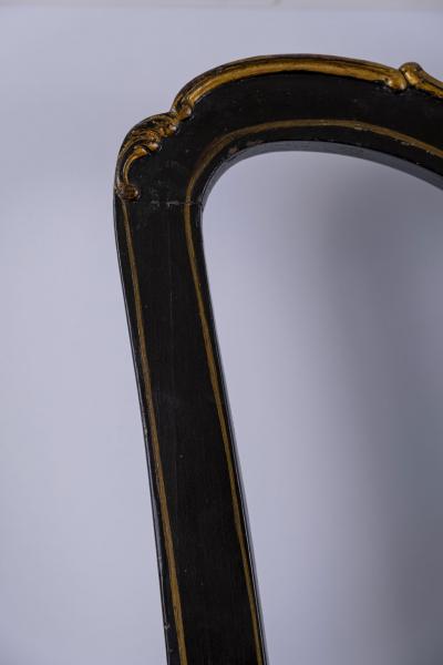 Ebonized and gilded Portuguese Side Chair